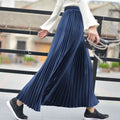 Korean Women Fashion Pleated Satin Long Skirt Female Chic Streetwear Elastic High Waist Red Skirts Saia 2024 Autumn Winter SK245